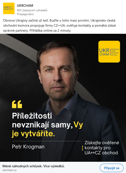 Osobnost — náhled reklamy